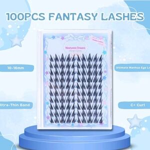 Black Fantasy Lashes 100PCS Dramatic Makeup